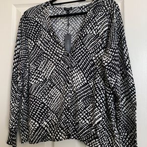 NWT Talbots Black & White Cardigan 3X